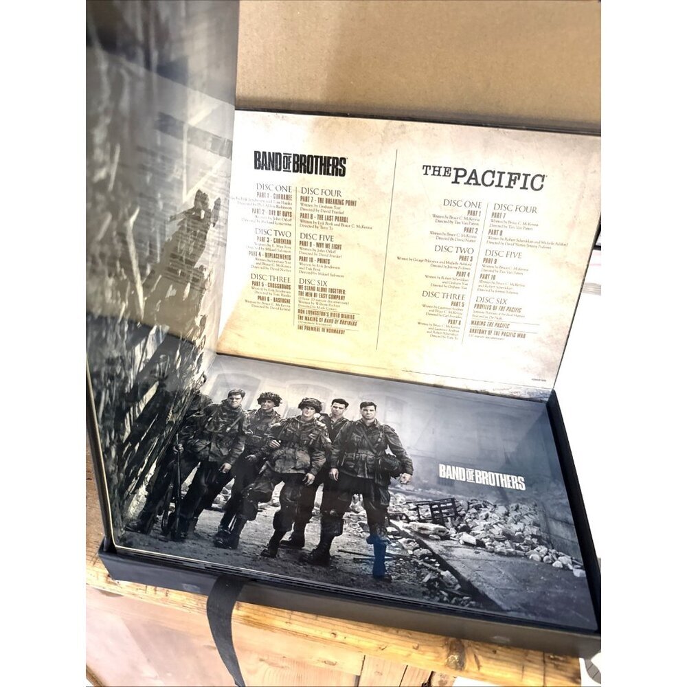 Band of Brothers / the Pacific Tom Hanks And Steven Spielberg DVD Box Set - Picture 3 of 16